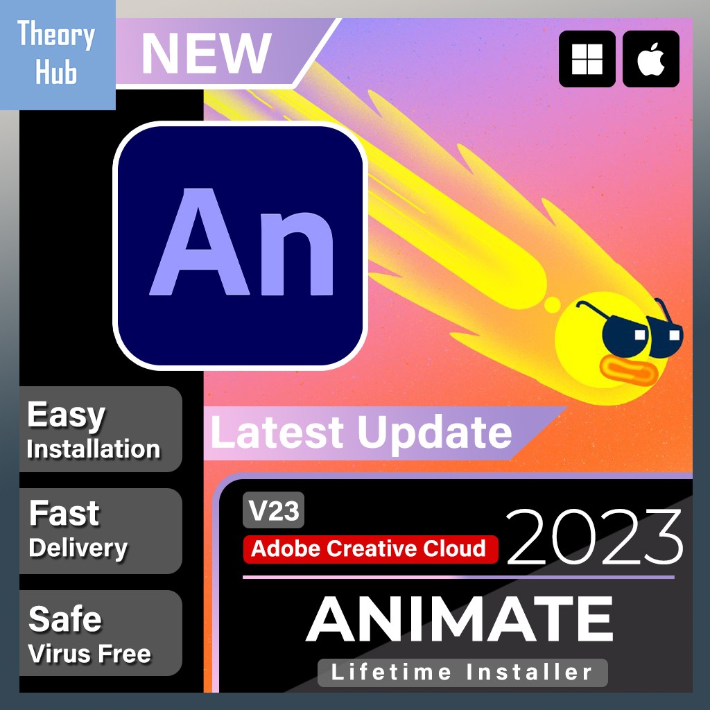 Adobe Animate 2023 / 2022 [Windows & Mac] | Latest Full Version | Lifetime