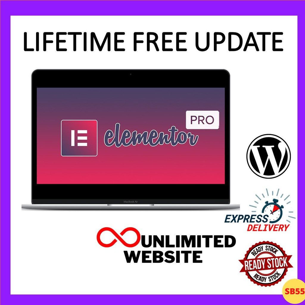 Elementor Pro - WordPress Page Builder Plugin [Unlimited Website + Latest Version]