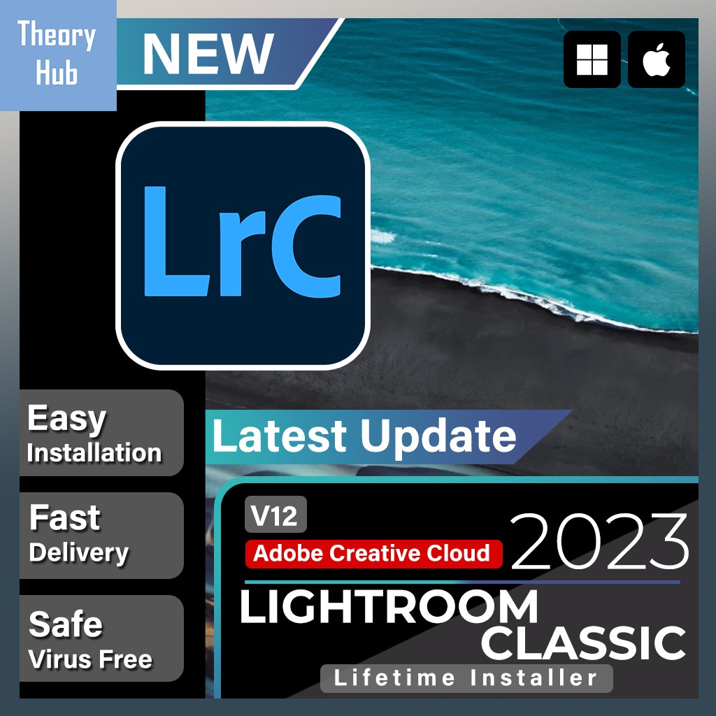 Adobe Lightroom Classic 2023 / 2022 [Windows & Mac] | Latest Full Version | Lifetime