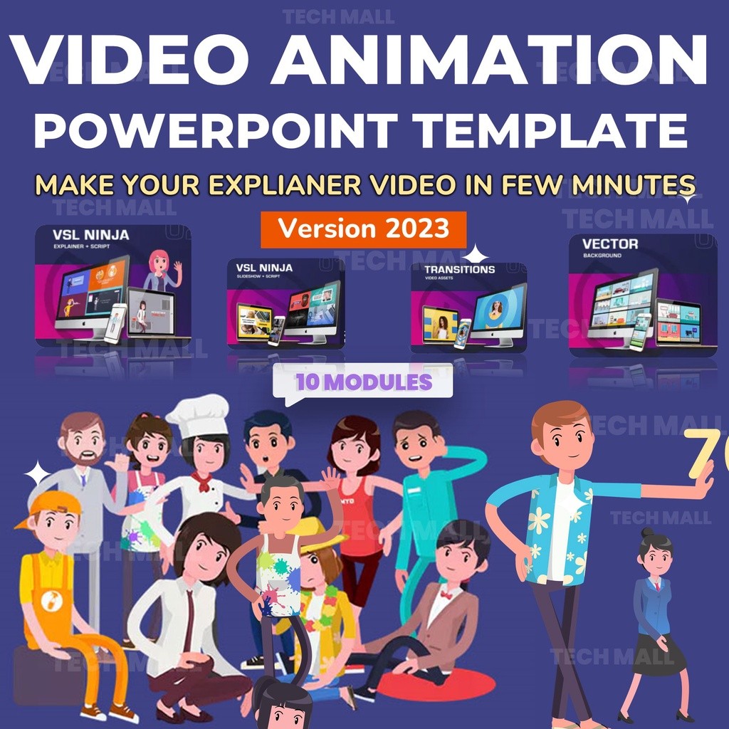 Video Animation & Explainer PowerPoint Template v2023
