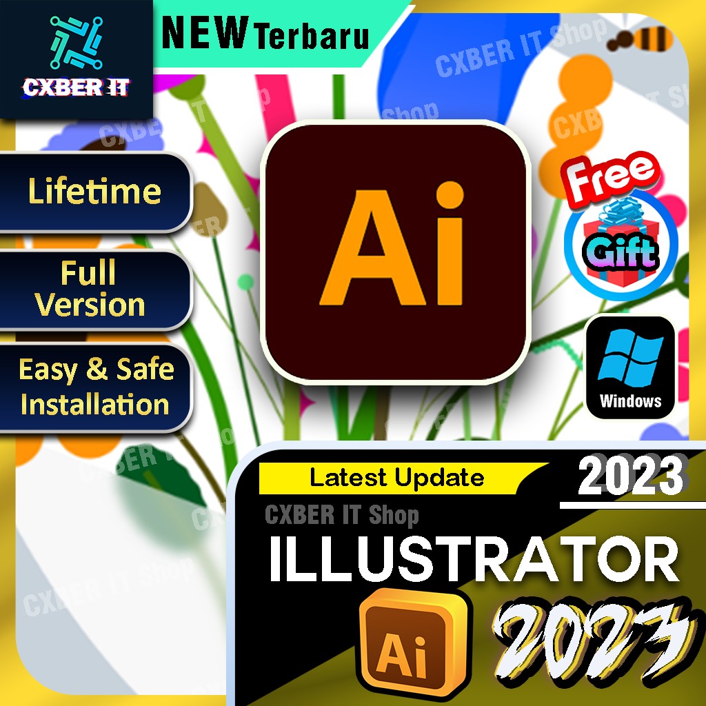 Adobe Illustrator 2023/2022 | Lifetime | AI Full Version | Virus Free