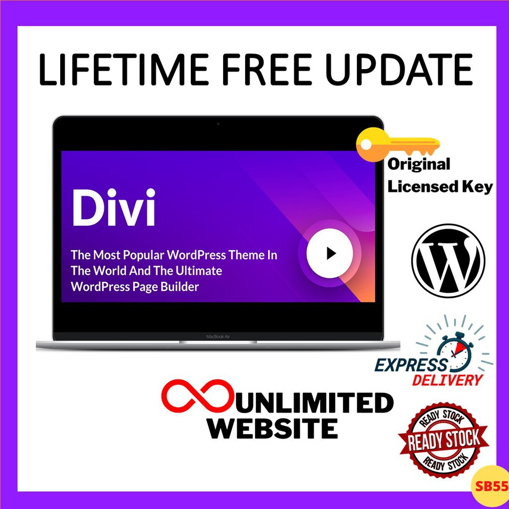 Divi Theme with License Key - Modern Responsive WordPress Theme [Free Extra Divi Premium Plugin + Lifetime Auto Update]
