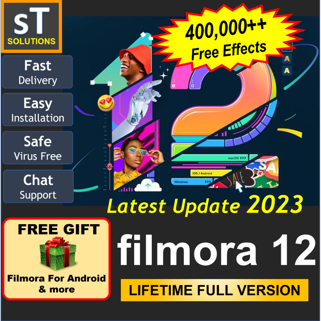 2023 Filmora + 400,000 Effects [No Watermark]
